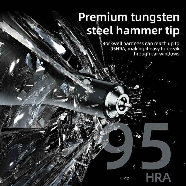 A13 Multifunctional QC3.0 Car Charger Safety Hammer Seatbelt Cutter with LED Flashlight