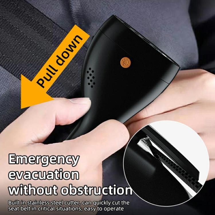 A13 Multifunctional QC3.0 Car Charger Safety Hammer Seatbelt Cutter with LED Flashlight