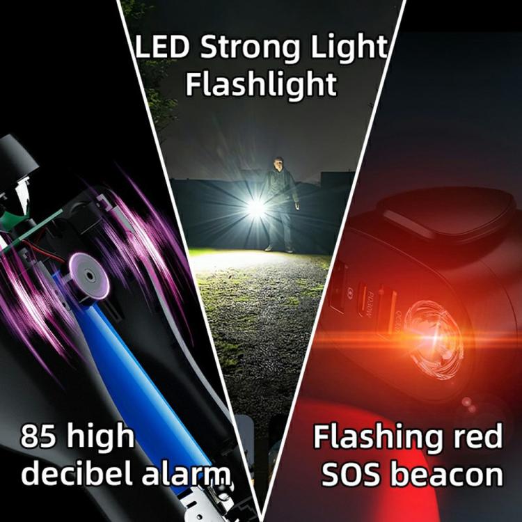 A13 Multifunctional QC3.0 Car Charger Safety Hammer Seatbelt Cutter with LED Flashlight