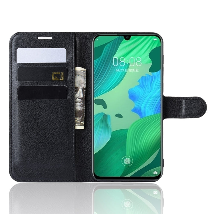 Litchi Texture Horizontal Flip Leather Case for Huawei Nova 5, with Wallet & Holder & Card Slots