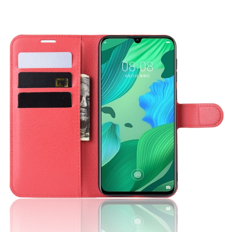 Litchi Texture Horizontal Flip Leather Case for Huawei Nova 5, with Wallet & Holder & Card Slots