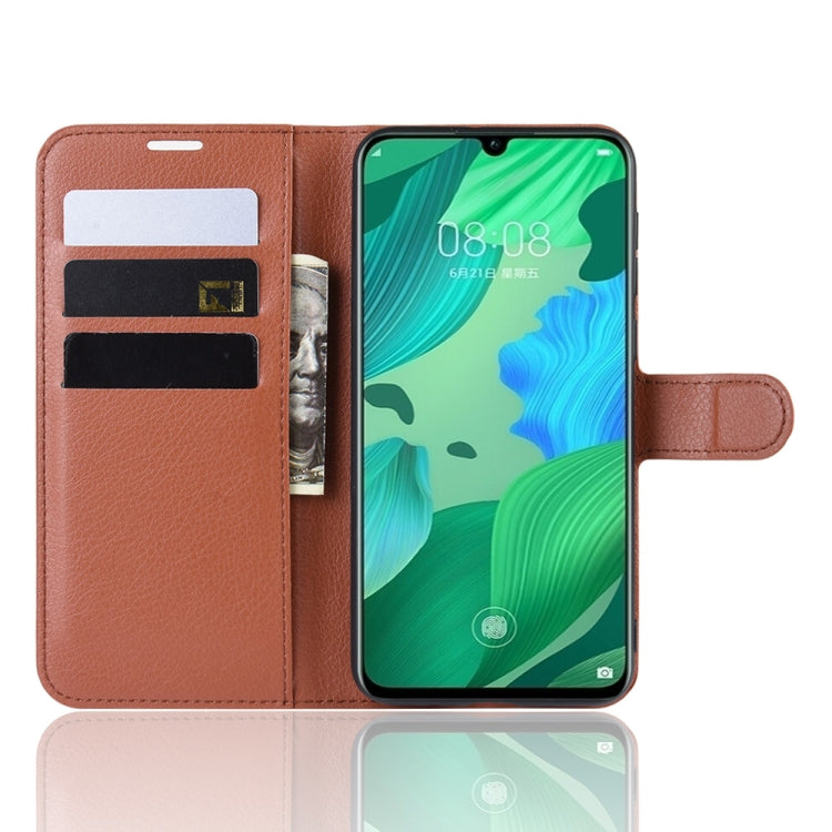 Litchi Texture Horizontal Flip Leather Case for Huawei Nova 5, with Wallet & Holder & Card Slots