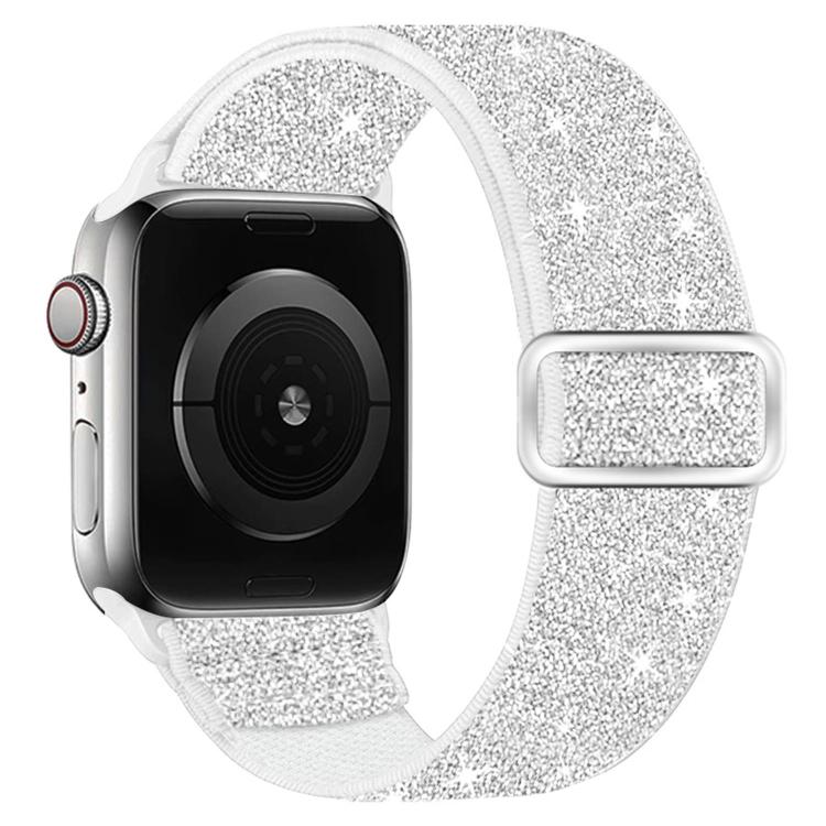 For Apple Watch 49mm / 46mm / 45mm / 44mm Glitter Elastic Nylon Watch Band