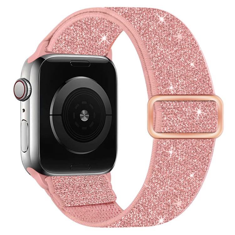 For Apple Watch 49mm / 46mm / 45mm / 44mm Glitter Elastic Nylon Watch Band