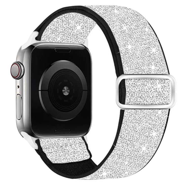 For Apple Watch 49mm / 46mm / 45mm / 44mm Glitter Elastic Nylon Watch Band