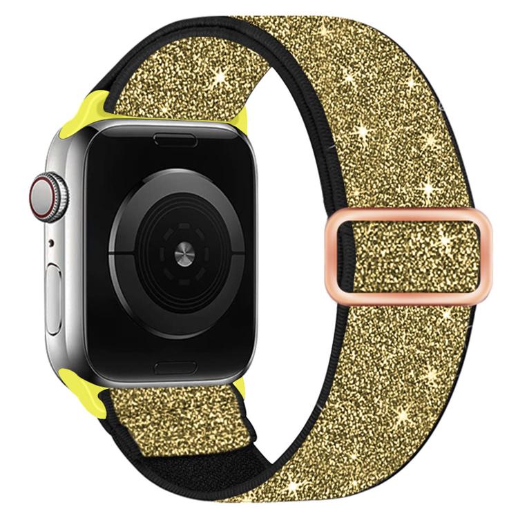 For Apple Watch 49mm / 46mm / 45mm / 44mm Glitter Elastic Nylon Watch Band