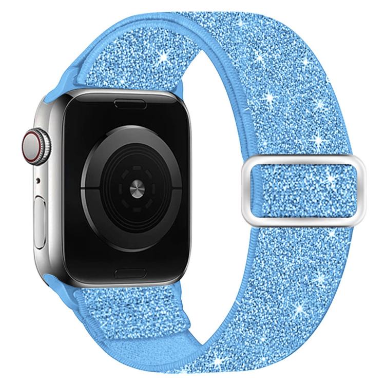 For Apple Watch 49mm / 46mm / 45mm / 44mm Glitter Elastic Nylon Watch Band