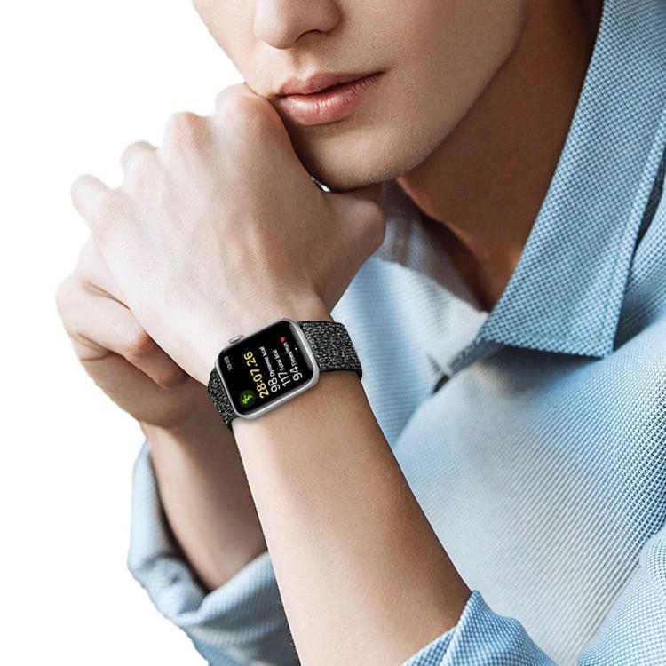 For Apple Watch 42mm / 41mm / 40mm / 38mm Glitter Elastic Nylon Watch Band