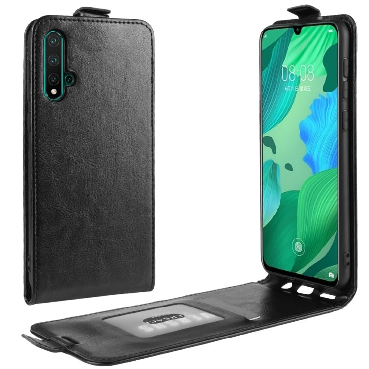 Crazy Horse Vertical Flip Leather Protective Case for Huawei Nova 5