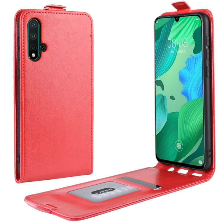 Crazy Horse Vertical Flip Leather Protective Case for Huawei Nova 5