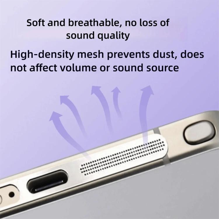 For Samsung Galaxy S25 Ultra 5G 5pcs High-Density Metallic Integrated Speaker Dust Cover