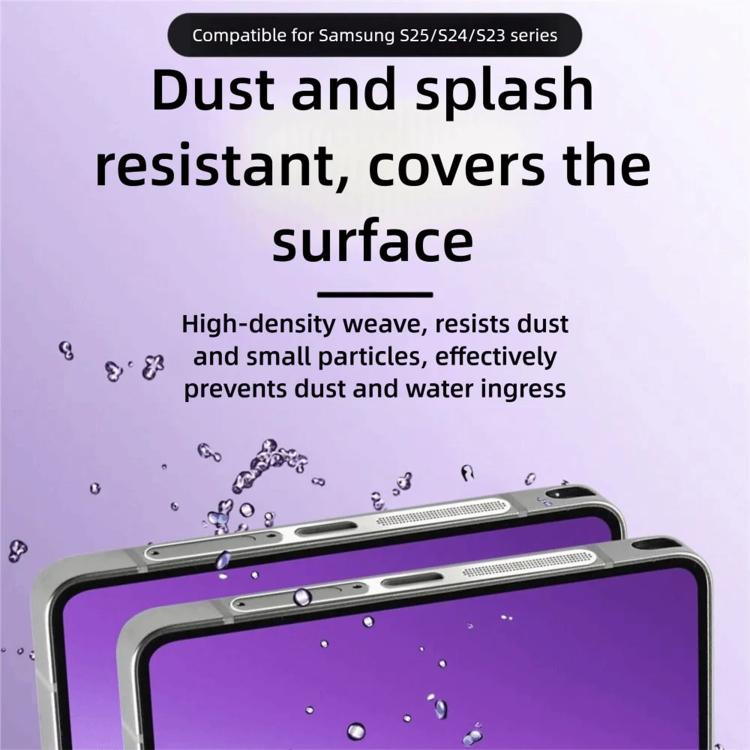For Samsung Galaxy S25 Ultra 5G 5pcs High-Density Metallic Integrated Speaker Dust Cover