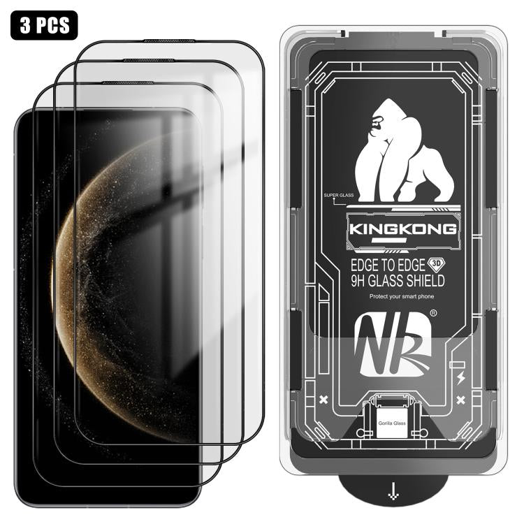 For Huawei Mate 70 3pcs Easy Install Box Dust-Free 3D Curved Edge HD Electroplated Explosion-Proof Tempered Glass Film