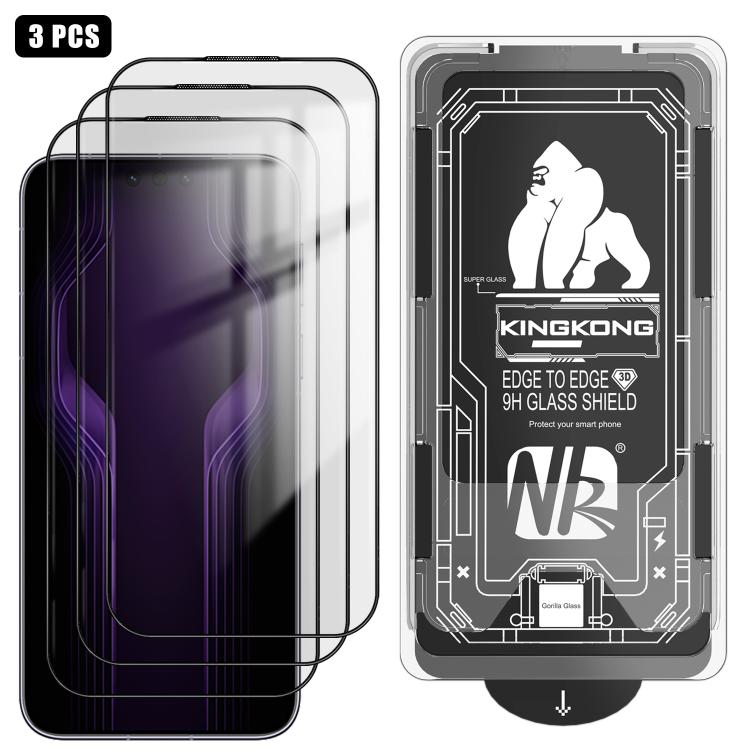 For Huawei Mate 80 RS Ultimate 3pcs Easy Install Box Dust-Free 3D Curved Edge HD Electroplated Explosion-Proof Tempered Glass Film