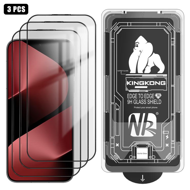 For Huawei Pura 80 3pcs Easy Install Box Dust-Free 3D Curved Edge HD Electroplated Explosion-Proof Tempered Glass Film