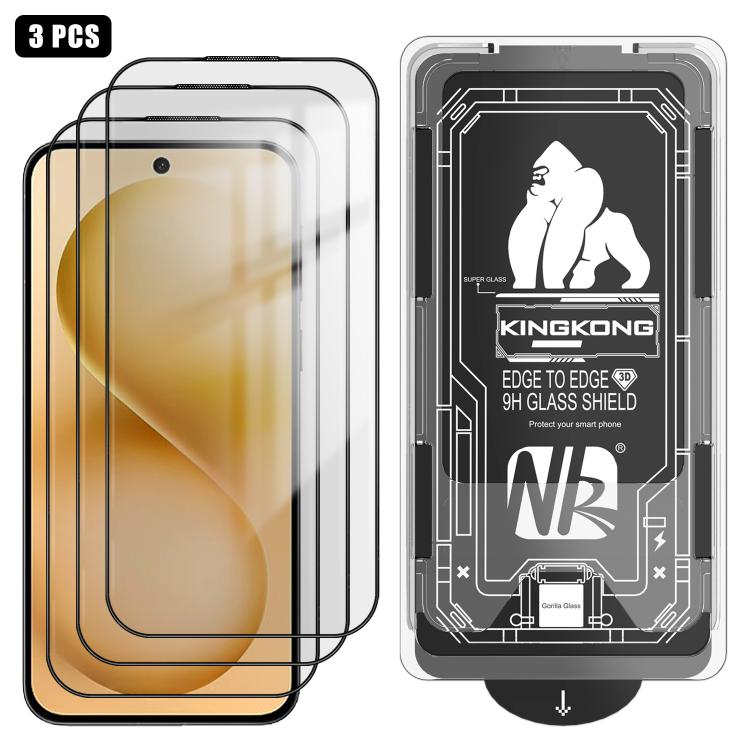 For vivo S30 Pro mini 3pcs Easy Install Box Dust-Free 3D Curved Edge HD Electroplated Explosion-Proof Tempered Glass Film
