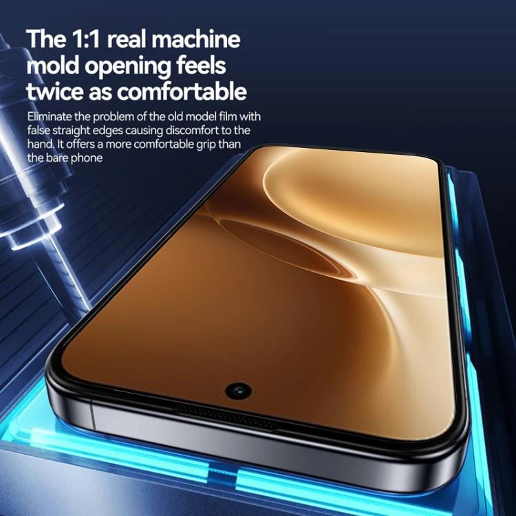 For vivo iQOO 12 3pcs Easy Install Box Dust-Free 3D Curved Edge HD Electroplated Explosion-Proof Tempered Glass Film
