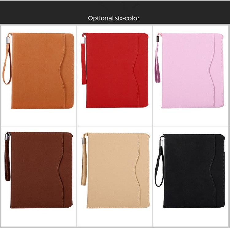 Business Style Horizontal Flip Leather Case for iPad 9.7 (2018) / (2017) / Air 1 / Air 2 / iPad Pro 9.7 inch, Can Be Disassembled and Separated for Use, with Wallet & Card Slot & Holder & Lanyard