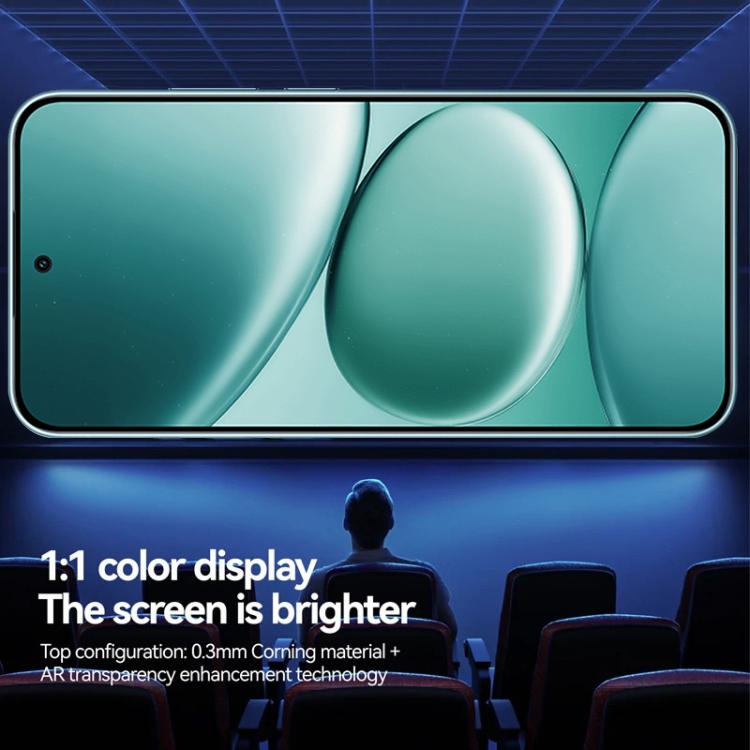 For Xiaomi Poco C65 3pcs Easy Install Box Dust-Free 3D Curved Edge HD Electroplated Explosion-Proof Tempered Glass Film