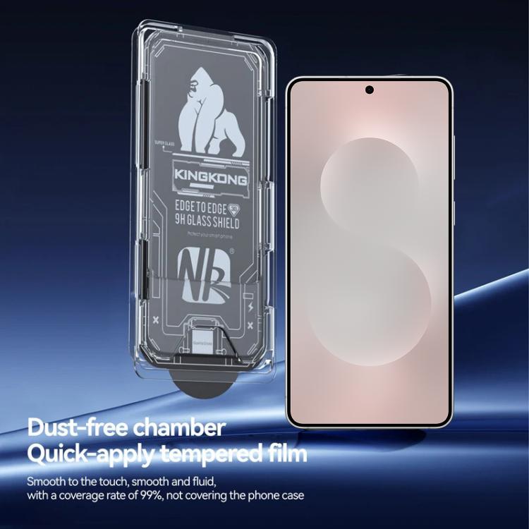 For Samsung Galaxy A05 3pcs Easy Install Box Dust-Free 3D Curved Edge HD Electroplated Explosion-Proof Tempered Glass Film
