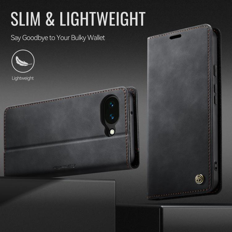 For Google Pixel 10a CaseMe 033 Calf Leather Lining Microfibre RFID Blocking Phone Case