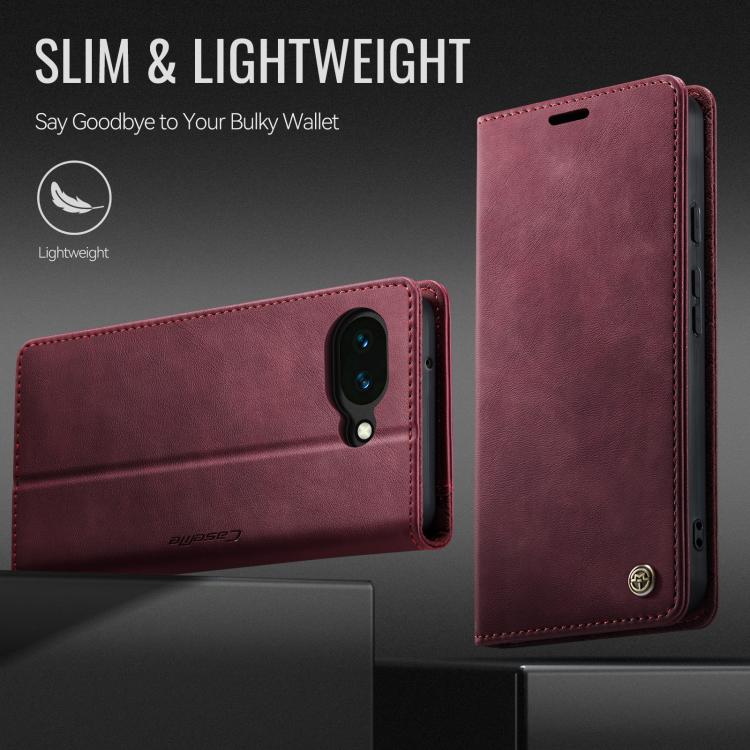 For Google Pixel 10a CaseMe 033 Calf Leather Lining Microfibre RFID Blocking Phone Case