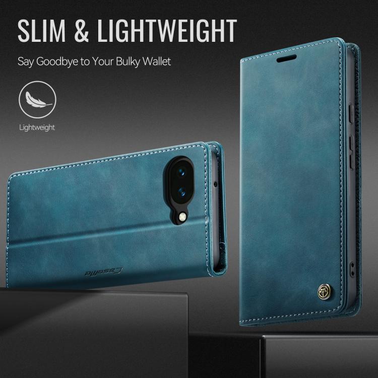 For Google Pixel 10a CaseMe 033 Calf Leather Lining Microfibre RFID Blocking Phone Case