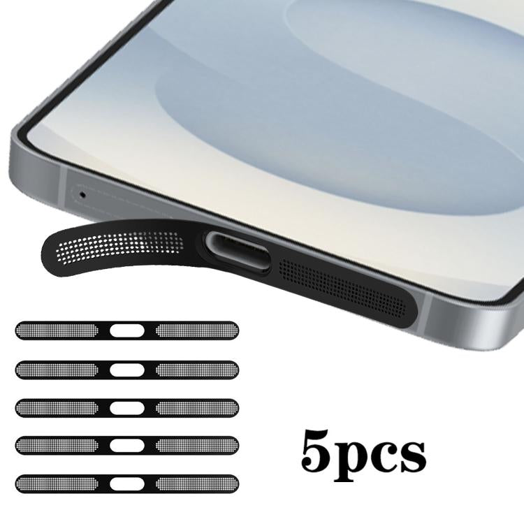 For Samsung Galaxy S26 5G 5pcs High-Density Metallic Integrated Speaker Dust Cover