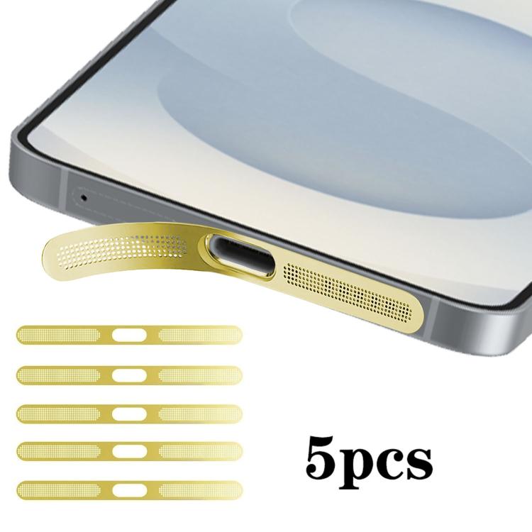 For Samsung Galaxy S26+ 5G 5pcs High-Density Metallic Integrated Speaker Dust Cover