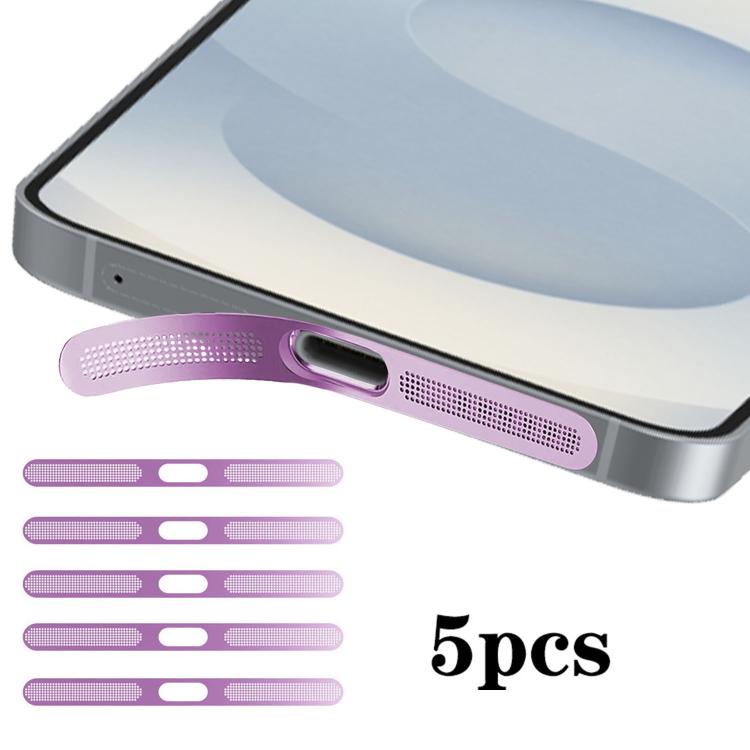 For Samsung Galaxy S26+ 5G 5pcs High-Density Metallic Integrated Speaker Dust Cover