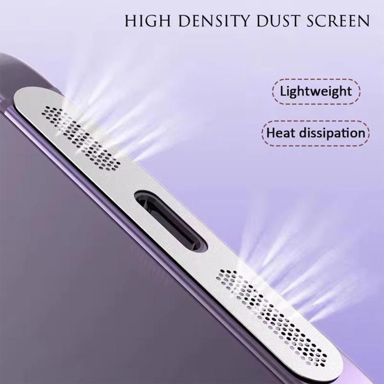 For Samsung Galaxy S24 5G 5pcs High-Density Metallic Integrated Speaker Dust Cover