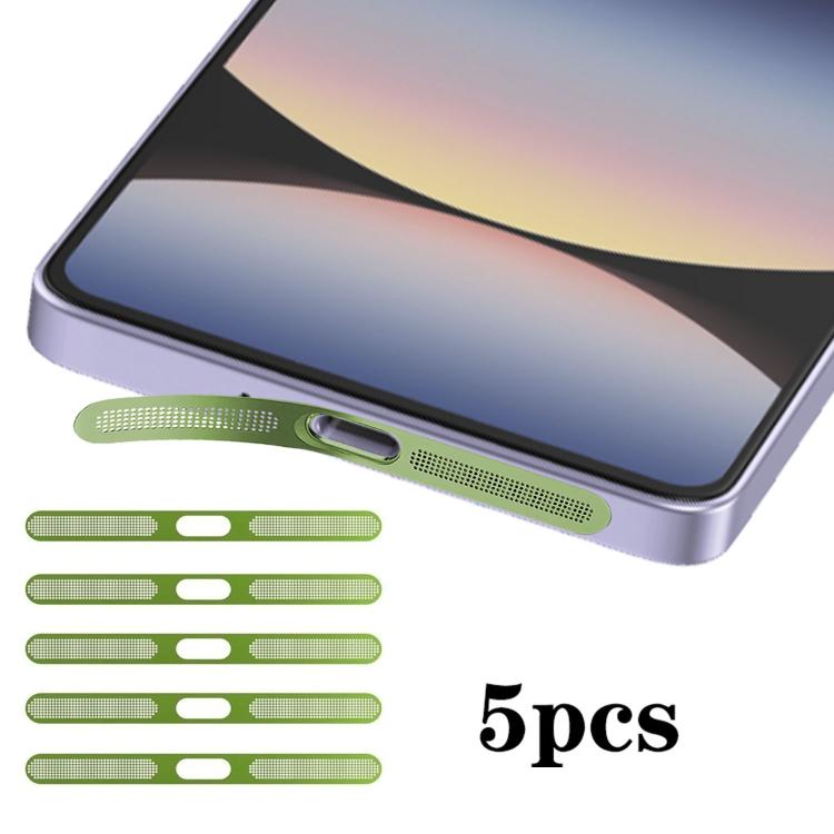 For Redmi Note15 Pro 5pcs High-Density Metallic Integrated Speaker Dust Cover