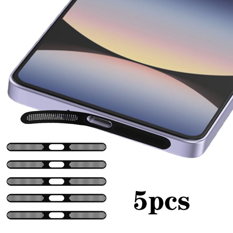 For Redmi Note14S 5pcs High-Density Metallic Integrated Speaker Dust Cover