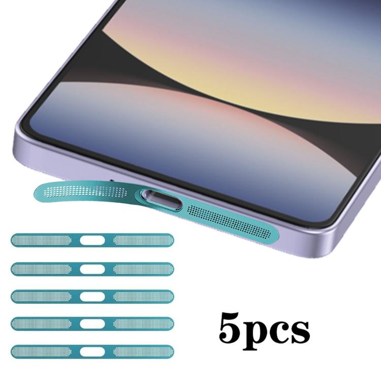 For Redmi Note14S 5pcs High-Density Metallic Integrated Speaker Dust Cover