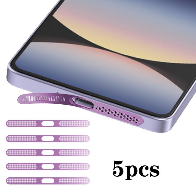 For Redmi Note14S 5pcs High-Density Metallic Integrated Speaker Dust Cover