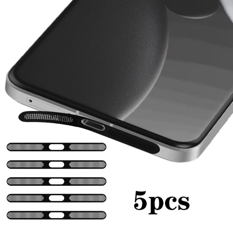 For Xiaomi 15 Ultra 5pcs High-Density Metallic Integrated Speaker Dust Cover