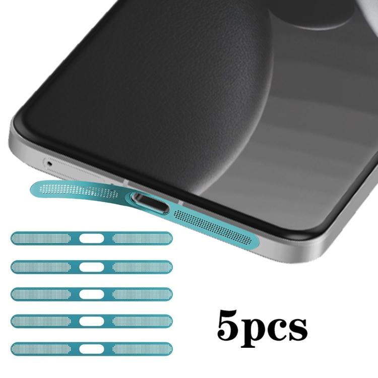 For Xiaomi 15 Ultra 5pcs High-Density Metallic Integrated Speaker Dust Cover
