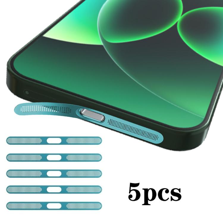 For Xiaomi 17 Pro 5pcs High-Density Metallic Integrated Speaker Dust Cover