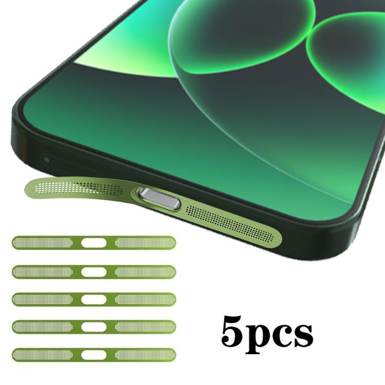 For Xiaomi 17 Pro 5pcs High-Density Metallic Integrated Speaker Dust Cover