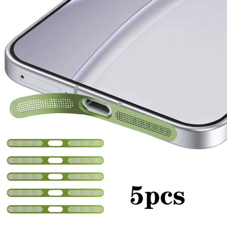 For OPPO Reno15 5pcs High-Density Metallic Integrated Speaker Dust Cover