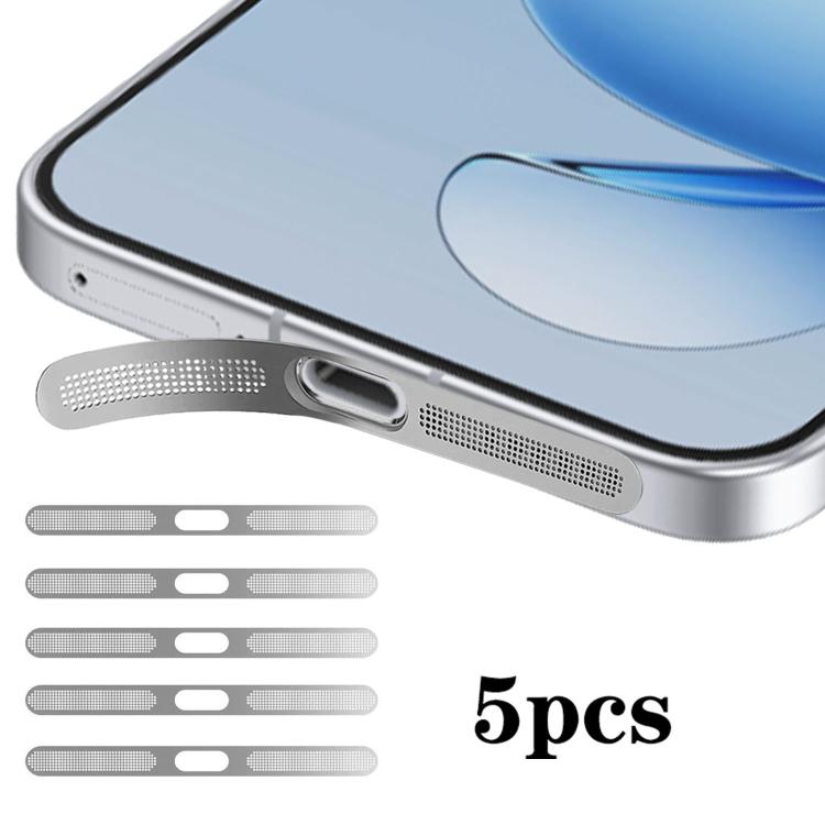 For OPPO Reno14 Pro 5pcs High-Density Metallic Integrated Speaker Dust Cover