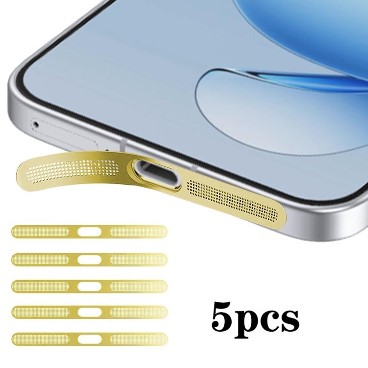 For OPPO Reno14 Pro 5pcs High-Density Metallic Integrated Speaker Dust Cover