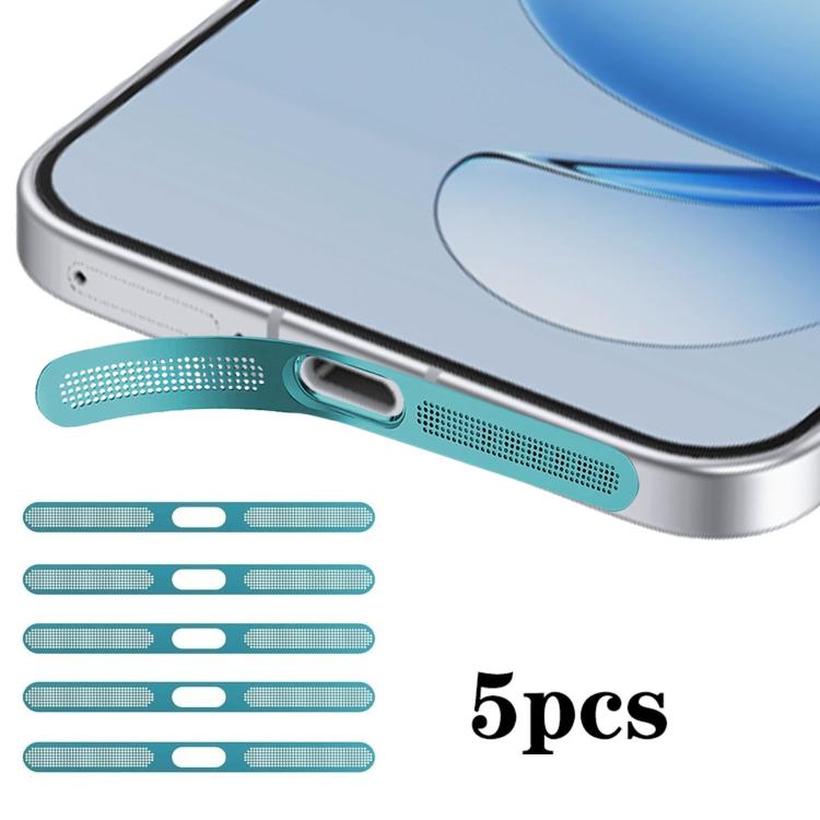 For OPPO Reno14 Pro 5pcs High-Density Metallic Integrated Speaker Dust Cover