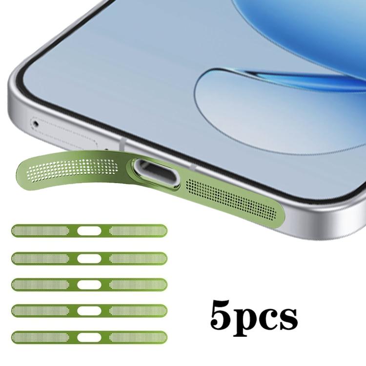 For OPPO Reno14 Pro 5pcs High-Density Metallic Integrated Speaker Dust Cover