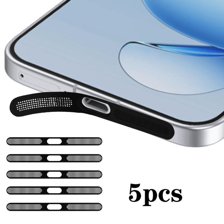For OPPO Reno14 5pcs High-Density Metallic Integrated Speaker Dust Cover