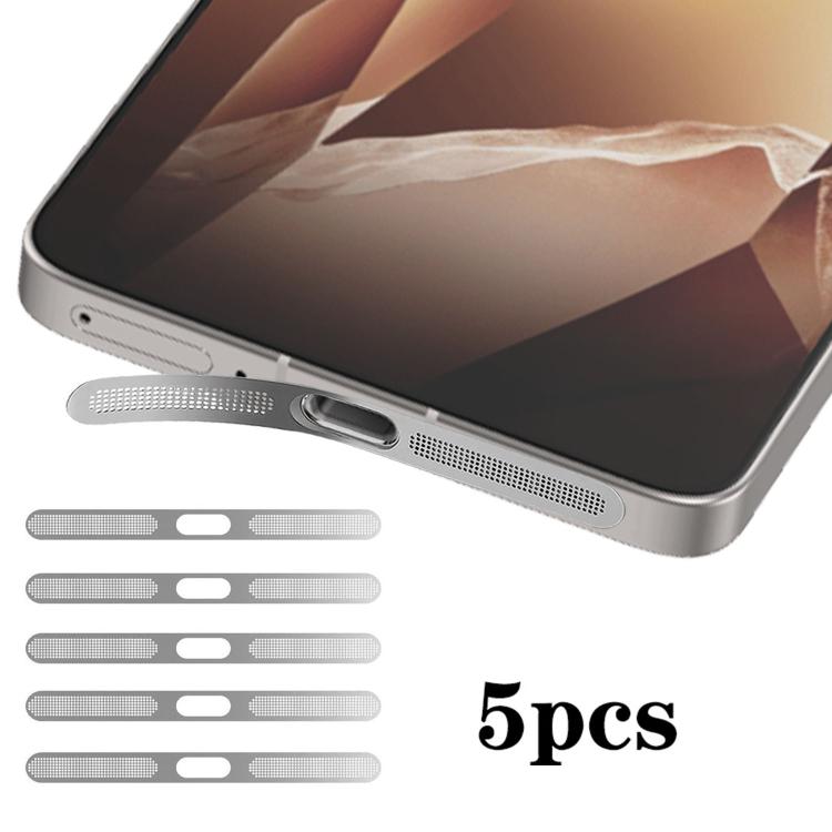 For OnePlus Ace 5 Pro 5pcs High-Density Metallic Integrated Speaker Dust Cover