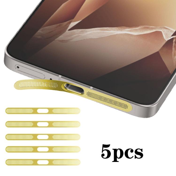 For OnePlus Ace 5 Pro 5pcs High-Density Metallic Integrated Speaker Dust Cover