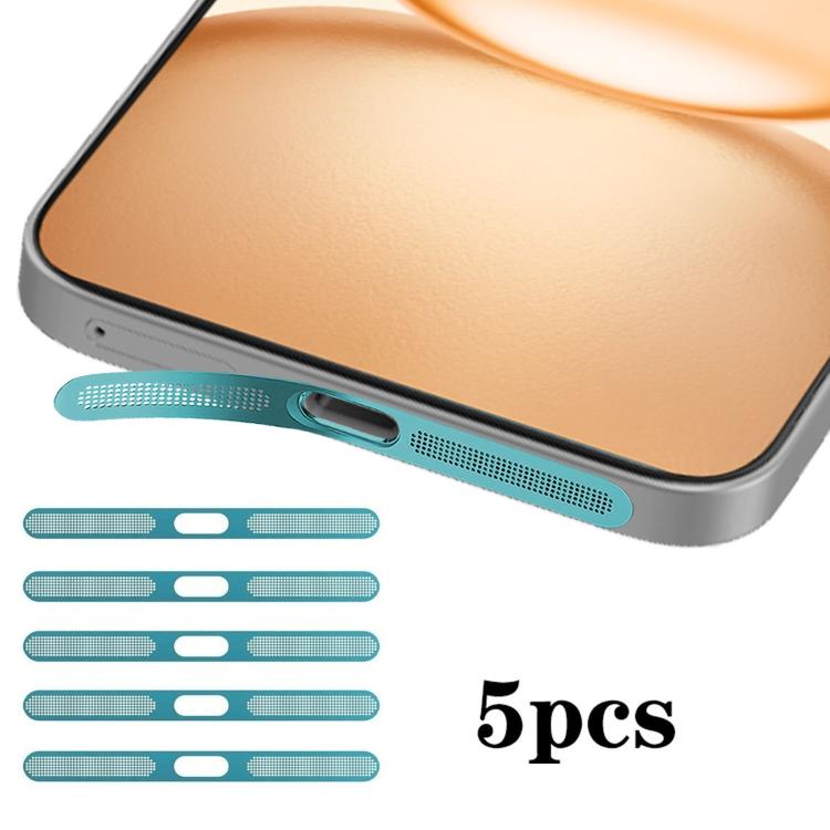 For Honor Power 5pcs High-Density Metallic Integrated Speaker Dust Cover