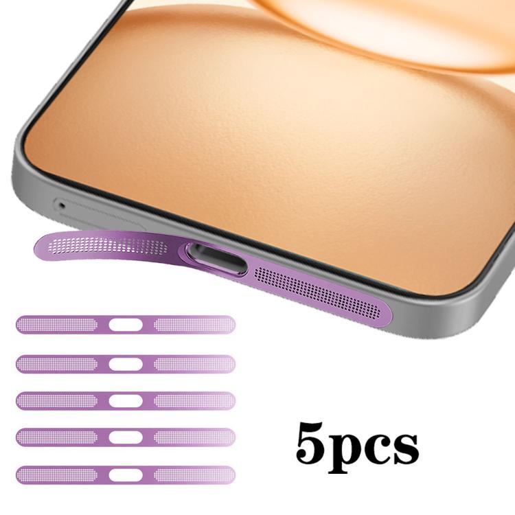 For Honor Power 5pcs High-Density Metallic Integrated Speaker Dust Cover