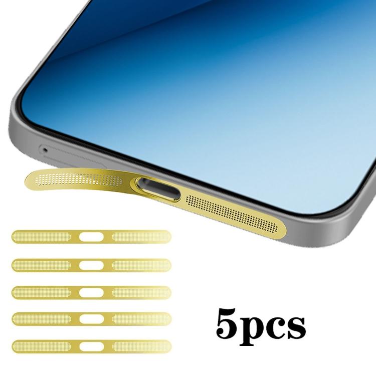 For Honor Win RT 5G 5pcs High-Density Metallic Integrated Speaker Dust Cover